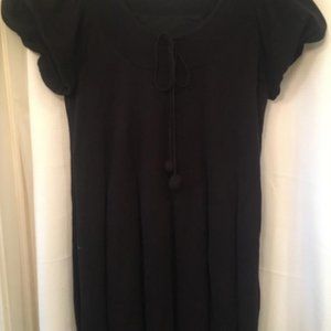 Ya Da sz L Large Black Knit Dress w/ Tassels
